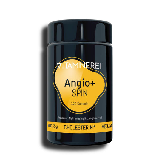 120 Kapseln Angio+ Spin der Vitaminerei im Miron Violettglas
