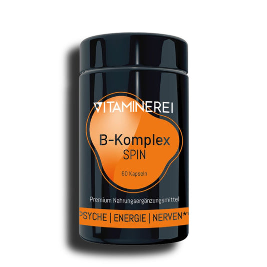 60 Kapseln B-Komplex Spin der Vitaminerei im Miron Violettglas inkl. der wichtigsten B-Vitamine 