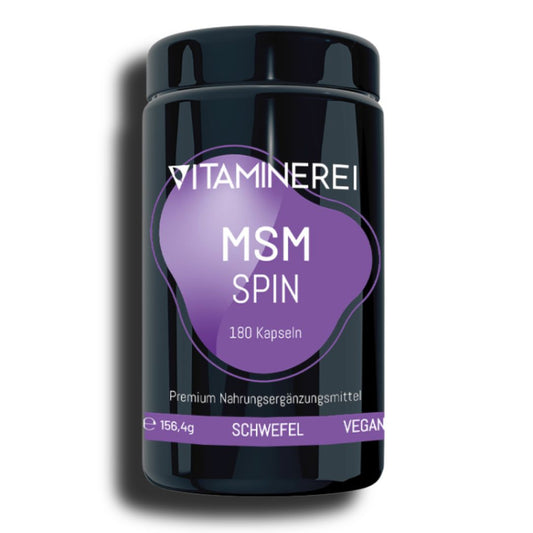 180 Kapseln MSM Spin der Vitaminerei im Miron Violettglas