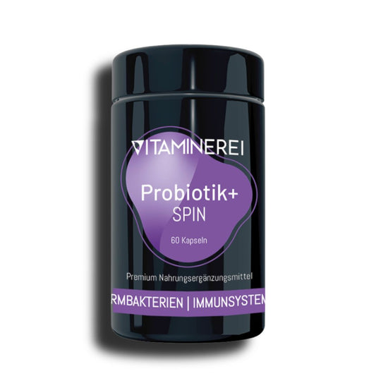 60 Kapseln Probiotik+ Spin der Vitaminerei im Miron Violettglas