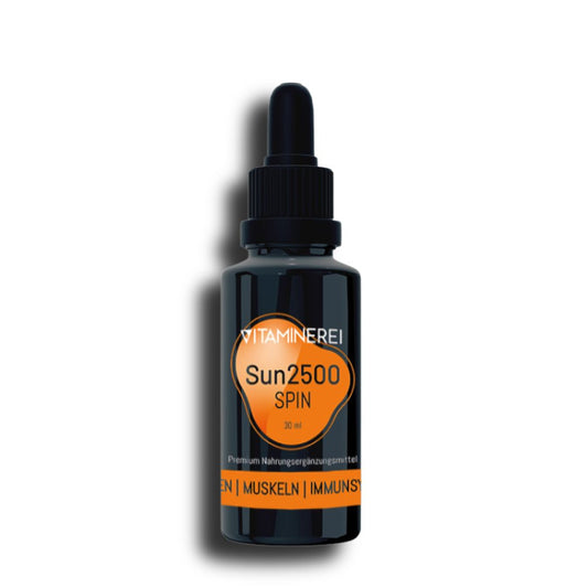30 ml Sun2500 Spin der Vitaminerei im Miron Violettglaspipettenfläschchen