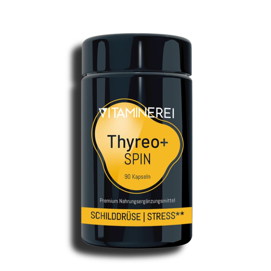 90 Kapseln Thyreo+ Spin der Vitaminerei im Miron Violettglas
